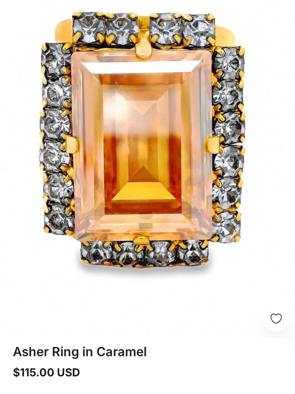 Asher ring in caramel